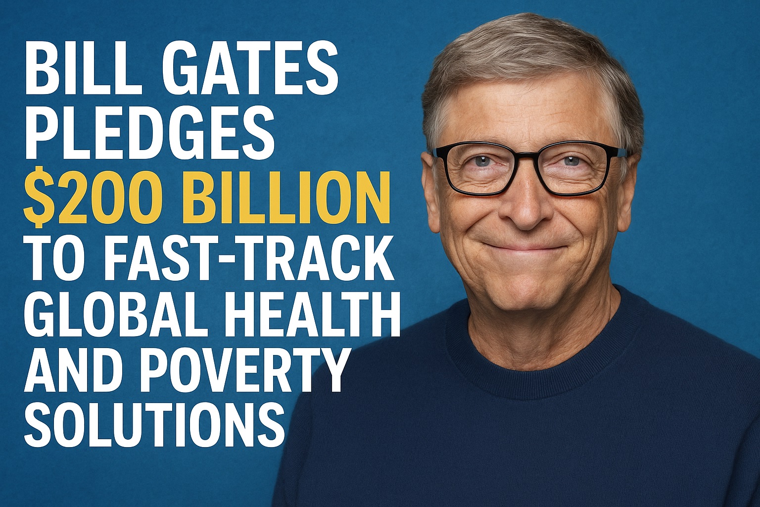 Bill Gates Pledges $200 Billion to Fast-Track Global Health and Poverty Solutions
