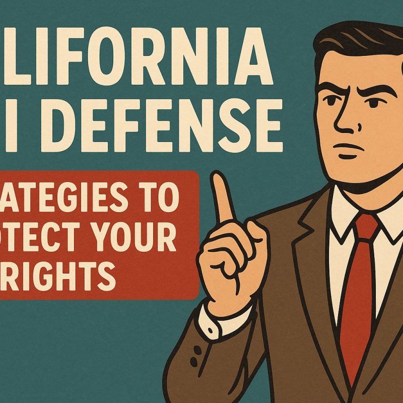 California DUI Defense: Strategies to Protect Your Rights