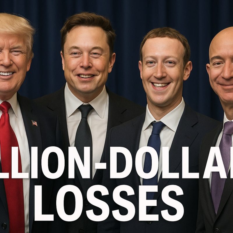 Tech CEOs Smile with Trump, Wake Up to Billion-Dollar Losses