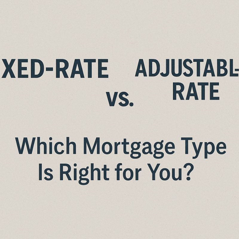 Fixed-Rate vs Adjustable-Rate Mortgage (ARM): Which Mortgage Type Is Right for You?