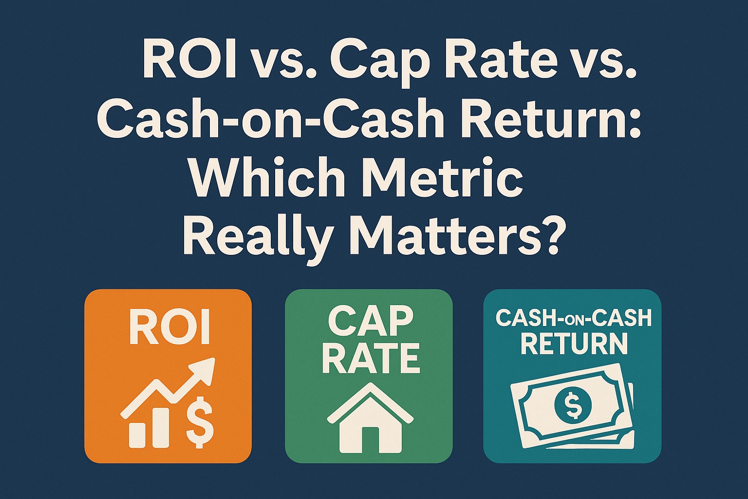 ROI vs. Cap Rate vs. Cash-on-Cash Return: Which Metric Really Matters?