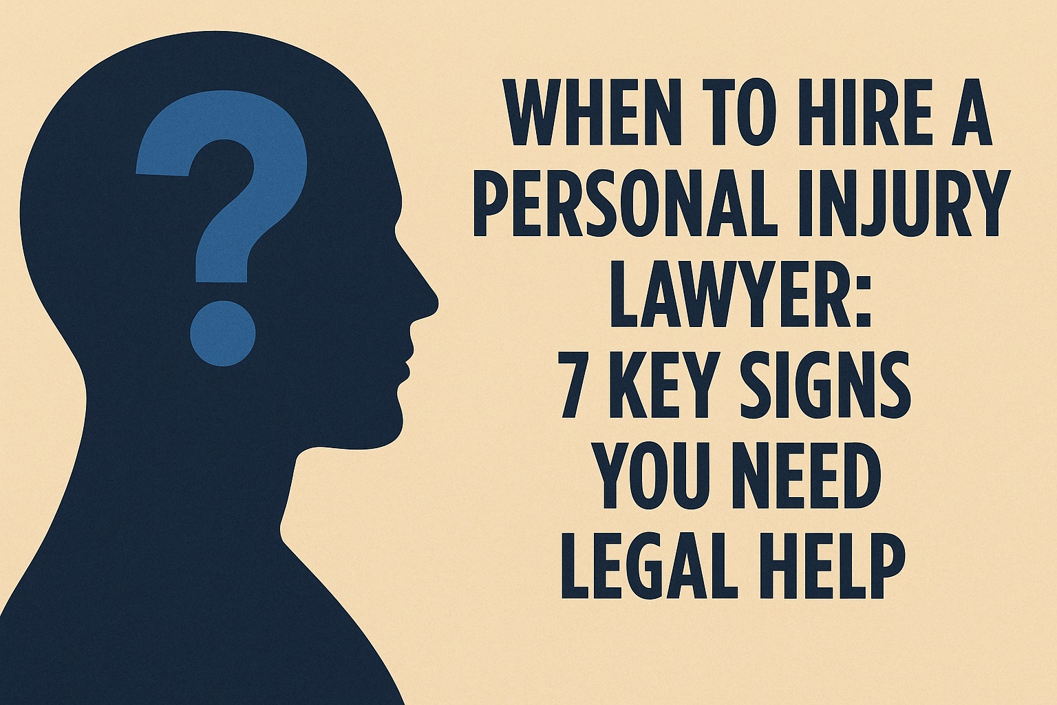 When to Hire a Personal Injury Lawyer: 7 Key Signs You Need Legal Help